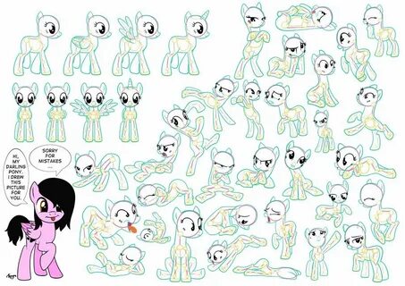 My Little Pony: Tutorial (poses) - part 1 by ByPanda My litt