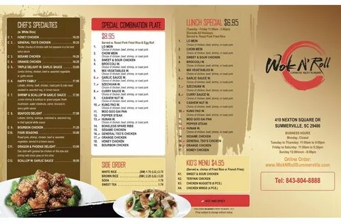 China Wok Summerville Menu China Wok