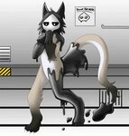 Dark Latex Creature TF 1/2 Commission by Goop-Sinpai -- Fur 
