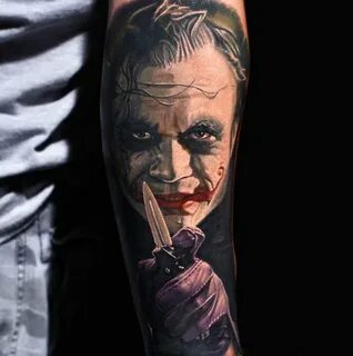 Demar Derozan Joker Tattoo Meaning : Joker Smile Tattoo On A