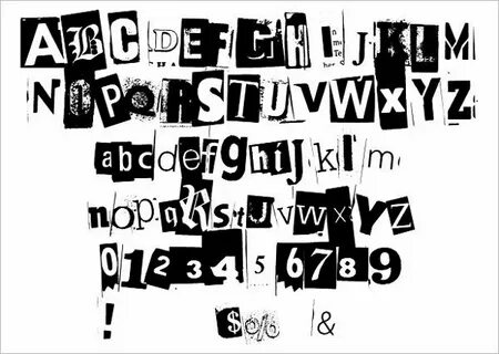 Black Casper Punk font, Stencil font, Aesthetic fonts