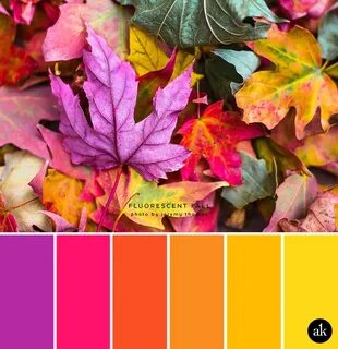 a neon-leaf-inspired color palette - Creative brands for cre