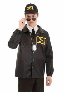 Adult CSI Costume Cop halloween costume, Mens halloween cost