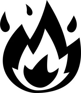 Download Open - Fire Emoji Black And White PNG Image with No