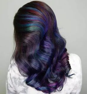oil slick hair color diy - Google Search Rainbow hair color,