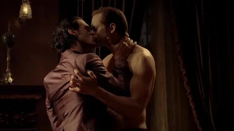 ausCAPS: Alexander SkarsgÃ¥rd and Theo Alexander shirtless in