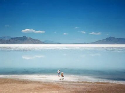Salt Lake Desert and the Great Salt Lake, Utah
