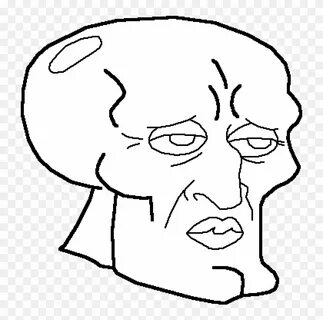 Handsome Squidward Base - Illustration, HD Png Download - 10