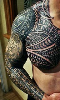 imagen de tatuaje maori estilo samoano Tribal arm tattoos, C