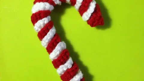 Set of 6 Green Crocheted Candy Cane Holders Christmas thegro