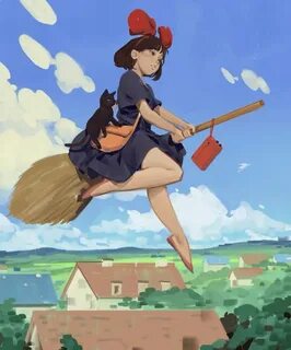 Kurganov Nikolay on Twitter Studio ghibli fanart, Kikis deli