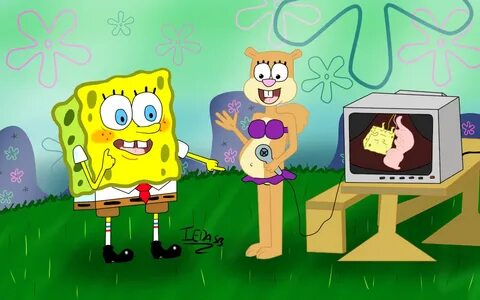 SpongeBob and Sandy, look at the twins! by iedasb -- Fur Aff