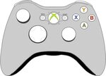 silhouette of xbox controller - Clip Art Library
