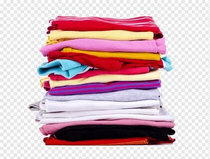 Casual clothes stack, stack of clothes, real, clothes png PN