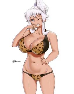 Safebooru - 1girl akaza chacha bikini blue eyes breasts bura