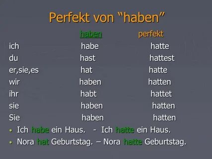 Das Perfekt (Geçmiş Zaman). - ppt video online herunterladen
