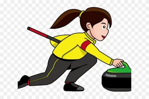 Curling Cliparts - Girl Curling Clip Art - Free Transparent 