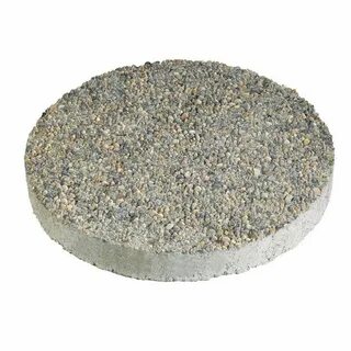 Anchor 16 in. x 16 in. Round Exposed Aggregate Gray Concrete