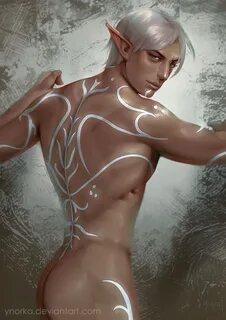 Fenris back (Размер: Большое) - Фан-арт Dragon Age - Галерея