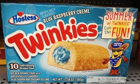 Blue Raspberry Creme Twinkies (2014) Released as a trio wi. 