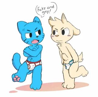 oob op Twitter: "Gumball and fake gumball for @MystFoxcoon's