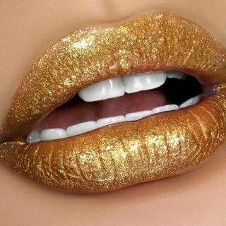 Melted Gold Liquid Lipstick in 2019 Lip art Gold lips, Gold 