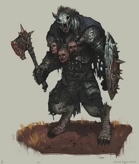 Gnoll Kyimtaro by EdwardDelandreArt Fantasy monster, Fantasy