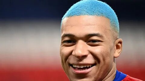 Watch out for Mbappe's hair! A curious blue for the Paris Sa