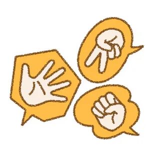 Clip Art Of Rock Paper Scissors Сток видеоклипы - iStock