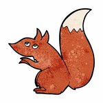 Cartoon red squirrel ⬇ Vector Image by © lineartestpilot Vec