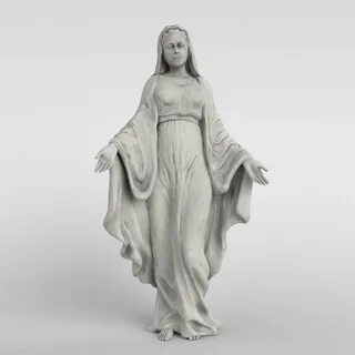virgin mary statue Model 3D in Serba-serbi 3DExport