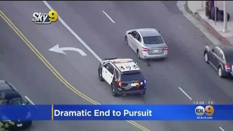 Slow-Speed Pursuit Ends With PIT Maneuver - YouTube