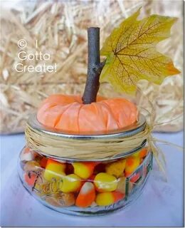 Sweet Treat Pumpkins - Mason Jar Crafts Love
