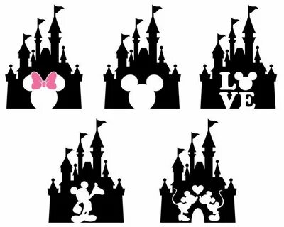 Mickey Mouse SVG Minnie Mouse SVG Disney Castle Clipart Etsy