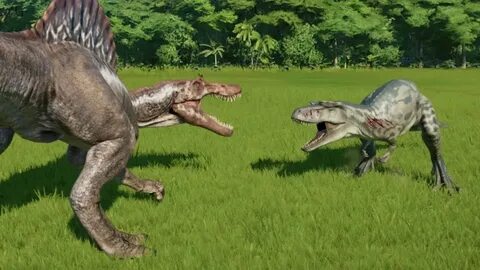 Spinosaurus VS Albertosaurus, Allosaurus, T-Rex, Acrocanthos