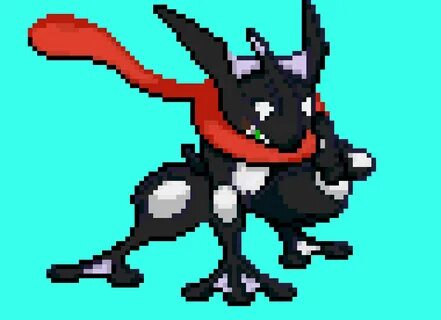 Greninja Shiny Pixel Art Maker