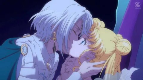 Sailor Moon Crystal Act 21 - Prince Demande kisses Neo Queen