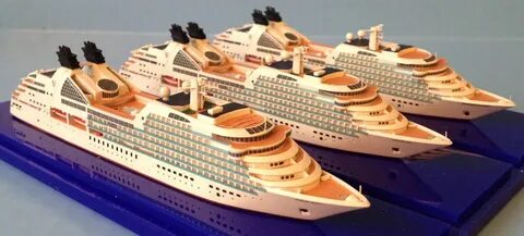 1:1250 scale SEABOURN ODYSSEY-class cruise ship models