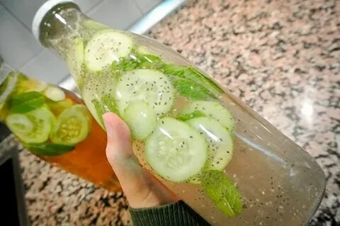 Limonada Con Pepino, Hoja De Menta Y Jengibre Para BAJAR DE 