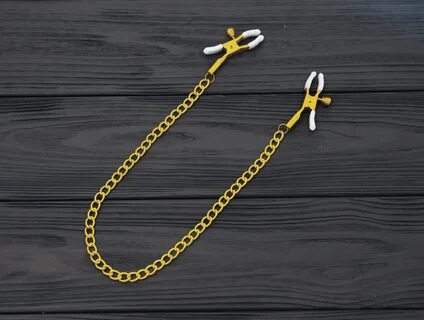 Nipple clamps with chain Nipple clips BDSM toy Erotic wear E