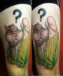 chipmunk hamster with corn tattoo Native tattoos, Animal tat