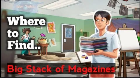 Where to Find Three Big Stack of Magazine Summertime Saga Ga