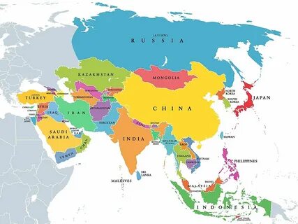 What Are The Five Regions Of Asia? - WorldAtlas