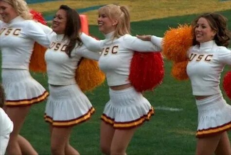 USC Cheerleaders (With images) Cheerleader skirt, Cheerleadi