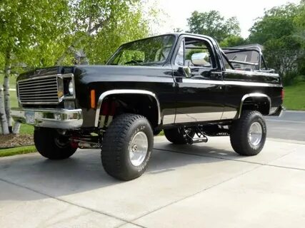 Chevrolet Blazer Convertible 1977 Imron Black with Red Pearl