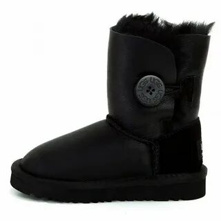 UGG Kids Bailey Button Metallic Black по цене 6990 рублей " 