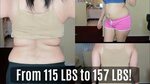 I GAINED 40 LBS IN 5 MONTHS! FROM 115 LBS TO 157 LBS! - YouT