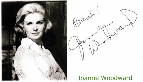 Kiwiautogal's Autographs: Joanne Woodward