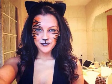 Makeup Halloween - Makeup Halloween Tiger makeup, Animal mak