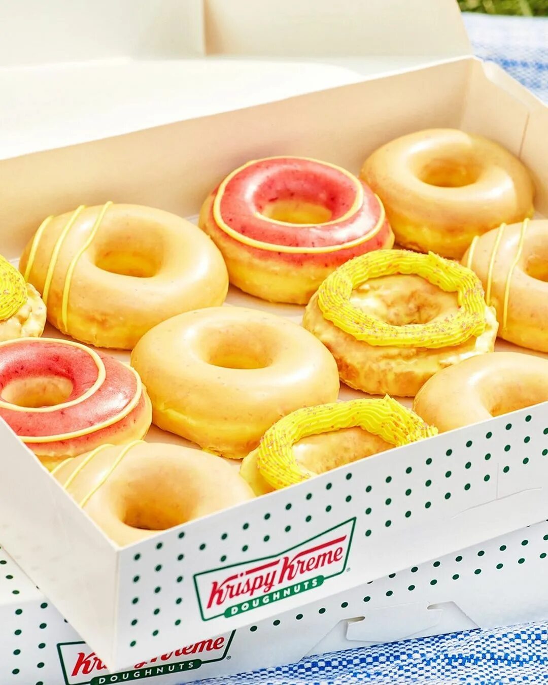 Glaze Collection is here at Krispy Kreme! 🍋 Lemonade Glazed Doughnut: A cl...